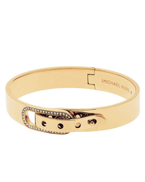 michael kors gold buckle bracelet